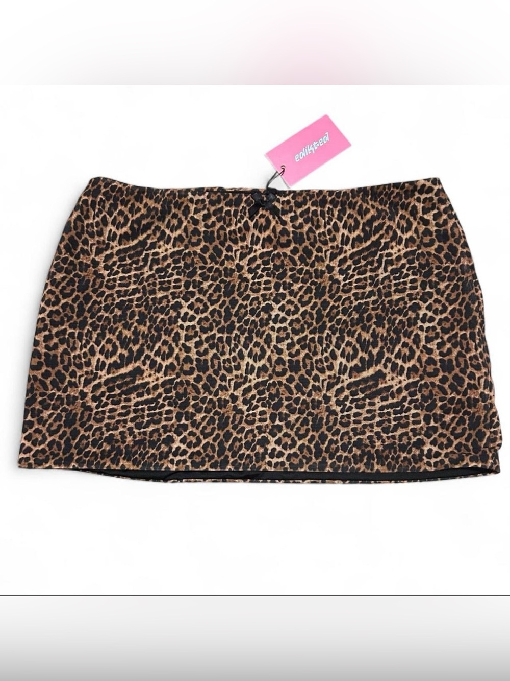Edited BNWT leopard print mini skirt
